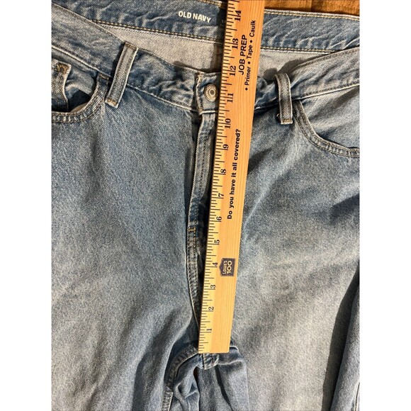Old Navy Wow Baggy Wide-Leg Jeans Size 14 Tall Light Wash Relaxed - Picture 6 of 11